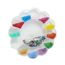 Набір бісеру для створення прикрас Bambi 037-204 у пластиковому боксі