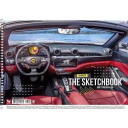 Альбом для рисования Школярик Передняя панель авто с красными сидениями 30 листов (PB-SC-030-508)