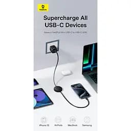 Кабель Baseus Free2Pull Mini Charging Cable Type-C to Type-C 60W 1m P10364500311-01 Blue - мініатюра 5