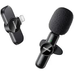 Мікрофон Remax безпровідний петличний K09 Ryusic Series One-to-One Lightning чорний