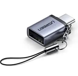 Адаптер UGREEN US270 OTG Type-C to USB 3.0 с карабином Space Gray (50283)