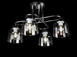 Люстра стельова Splendid Ray LGH50316/4, 4xE27, чорний хром, 50 см, стильний дизайн для спальні