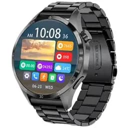 Смарт-часы Lemfo LT09 стальной ремешок black black (16366)