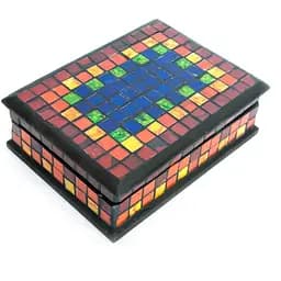 Шкатулка для прикрас мозаїчна 18х13х5.5 см 