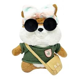 М'яка іграшка "Песик" Bambi K0201(Beige) одяг в асортименті, 30 см - мініатюра 2
