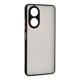 Чехол-накладка для OPPO A58 4G, Frosted Matte, черный, противоударный чехол с защитой всего корпуса, термополиуретан TPU + поликарбонат PC, ArmorStandart (ARM71065)