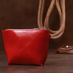 Жіноча шкіряна косметичка SHVIGEL 20х14х5 см acs0025797 - мініатюра 8