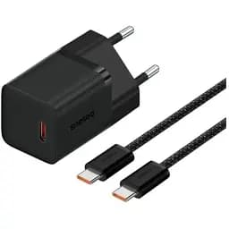 Зарядний пристрій набір із кабелем Baseus GaN5 mini Fast Charger 1C 30 W P10110902113-00