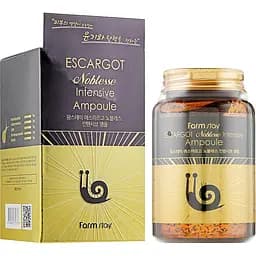Сироватка для обличчя FarmStay Escargot Noblesse Intensive Ampoule, з муцином равлика, 250 мл - мініатюра 2