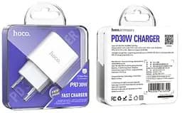 Мережевий зарядний пристрій Hoco C76A Pro білий 30W PD3.0 білий - мініатюра 2