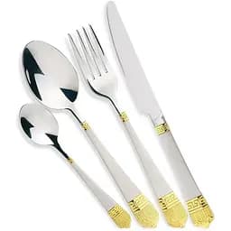 Набор столовых приборов Zillinger ZL-710G Yana на 12 персон в деревянном кейсе 72 предмета