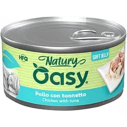 Вологий корм Oasy Dog Wet Natury для собак курка з тунцем 150 г