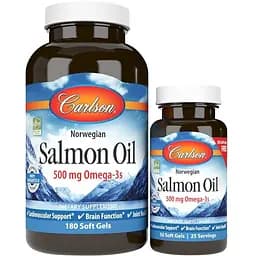 Жирні кислоти Carlson Labs Salmon Oil 180+50 капсул