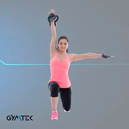 Гиря вінілова Gymtek 2кг чорний - мініатюра 7