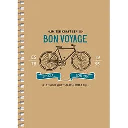 Блокнот для записів Student Bon Voyage А6, без лініювання, спіраль 80 арк. (A6-SC-080-6074)