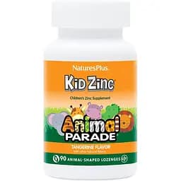 Цинк для детей NaturesPlus Kid Zinc Animal Parade Мандарин 90 таблеток для рассасывания