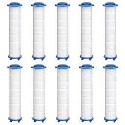 Фильтры лейки душа сменные из полипропилена для чистки воды от металлов и фторидов, 10 шт в наборе