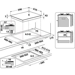 Газова варильна поверхня Whirlpool AKT 6465 NB [95549] - мініатюра 7