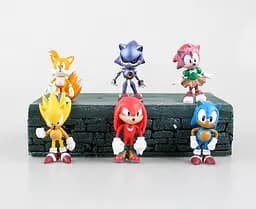 Набір Іграшки-фігурки Сонік Їжачок Super Sonic і його друзі, 6 шт - мініатюра 7
