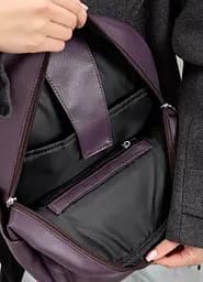 Жіночий рюкзак Sambag Talary оксамитовий 35 х 25 х 12 см (35312022) - мініатюра 7