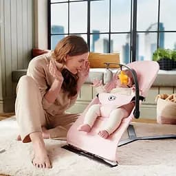 Шезлонг-гойдалка Kinderkraft Mimi бежевий (00-00305192) - мініатюра 10