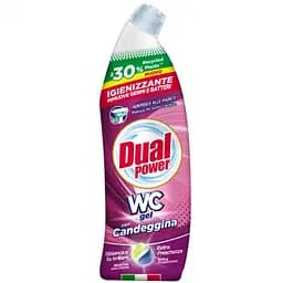 Гель для чистки туалета Dual power WC Gel Con Candeggina с отбеливателем 700 мл