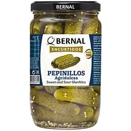 Корнішони Bernal Pepinillos Agridulces кисло-солодкі 685 г