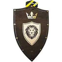 Сувенірний дерев'яний щит Сувенір-декор Лев Венге Lion 47х30 см