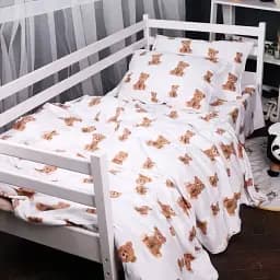 Підковдра MirSon Фланель 017 Teddy 200х220 см Біло-коричнева (2200009655722)