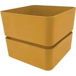 Вазон TeraPlast Veleta 12 см жовтий (8768012308)