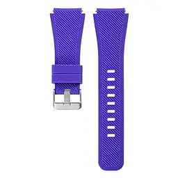 Силіконовий ремінець Watchbands для Samsung Galaxy Watch 46mm Silver Samsung Gear S3 - фіолетовий (WB001PURPLE46) - мініатюра 2