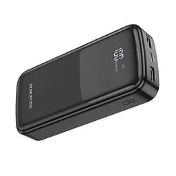 Зовнішній акумулятор Borofone BJ17A Mike digital display power bank 20000mAh чорний - мініатюра 2