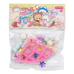 Антистрессс Сквиш "Мягкие Венские вафли" SKWT-205(Pink) треугольные