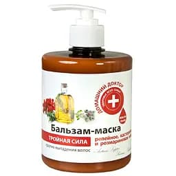 Бальзам-маска для волосся Домашний Доктор, Потрійна сила, 500 мл