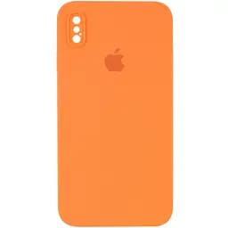 Чохол Epik Silicone Case Square Full Camera Protective AA для Apple iPhone XS Max 6.5 Помаранчевий/Papaya