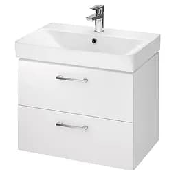 Тумба для ванної кімнати Cersanit Lara Cet В387 з раковиною Mille Slim 60 см Білий S801-359 30412