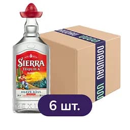 Упаковка текіли Sierra Blanco 38% 4.2 л (0.7 л х 6 шт.)