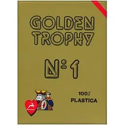Карты игральные Modiano Golden Trophy 100% Plastic (red) (00452)