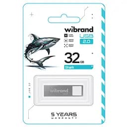 Flash Wibrand USB 2.0 Shark 32Gb Silver - мініатюра 2