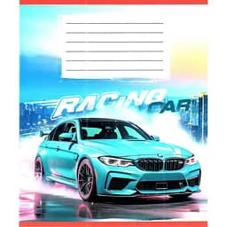 Зошит учнівський "Авто в диму" Leader 036-580051L-5 у лінію, 36 аркушів (959057)