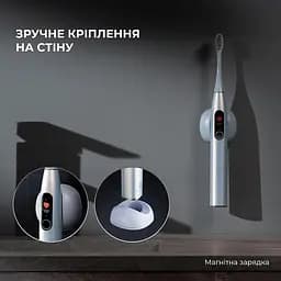 Електрична зубна щітка Oclean X Pro Digital Electric Toothbrush Champagne Gold - мініатюра 2
