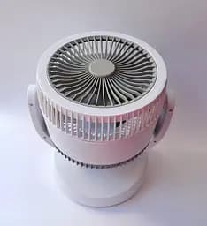 Вентилятор акумуляторний Mini fan VU-05 FS-25 LED автообертання Білий - мініатюра 3