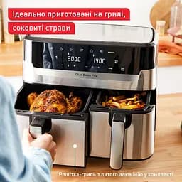 Мультипіч (аерофритюрниця) Tefal Dual Easy Fry & Grill Air Fryer EY905D10 - мініатюра 2