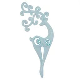 Елочная игрушка MIS LT Олень Сказочный 7х18х3,5 см голубой