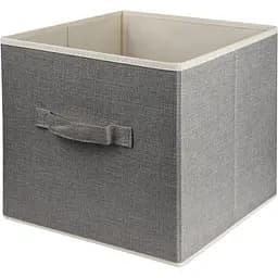 Ящик для зберігання МВМ My Home 28x28х28 см світло-сірий (TH-08LIGHTGRAY)