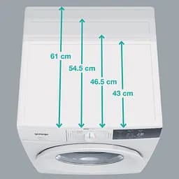 Пральна машина Gorenje з фронтальним завантаженням WP60S3, 6кг, 1000, A+++, глибина 43см, Дисплей, Білий (WP60S3) - мініатюра 10