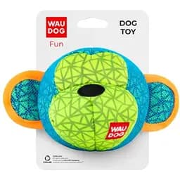 Игрушка для собак Waudog Fun обезьяна, 16х10 см, голубой (62032)