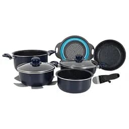 Набір посуду Gimex Cookware Set induction 9 предметів Blue (6977225) - мініатюра 1