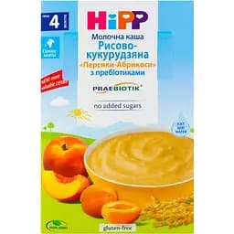 Молочна каша HiPP Рисово-кукурудзяна Персик-Абрикос 250 г - мініатюра 2