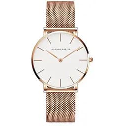 Часы Hannah Martin (rose gold/white)